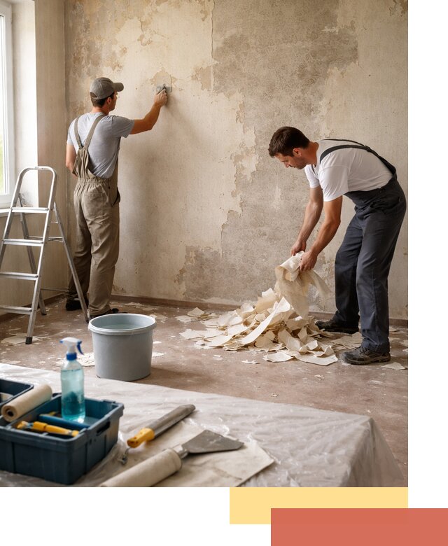 Снятие старых обоев в Иркутске быстро и качественно