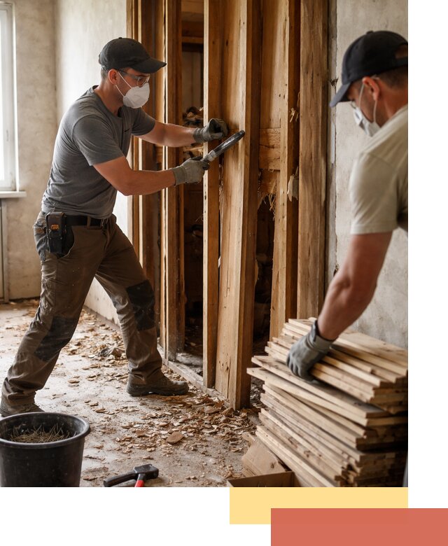 Демонтаж деревянных перегородок в Иркутске быстро и аккуратно