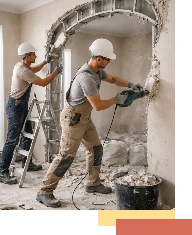 Демонтаж гипсокартонной арки в Иркутске быстро и аккуратно