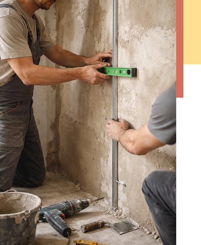 Установка штукатурных маяков в Иркутске от 7293 руб. — быстро и недорого | ОТДЕЛОЧНИК-Ркт