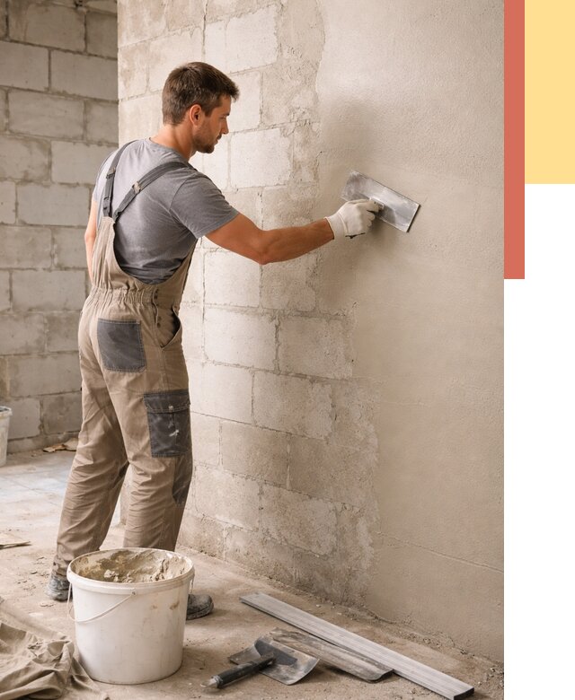 Штукатурка стен из газобетона в Иркутске от 2188 руб./м2 — быстро и недорого | ОТДЕЛОЧНИК-Ркт