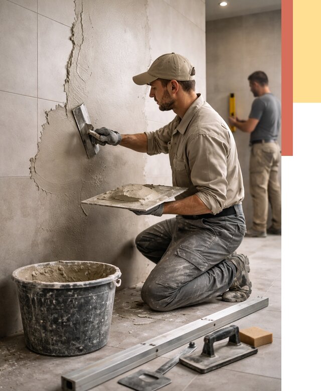 Штукатурка стен в ванной в Иркутске от 4689 руб./м² — выравнивание под ключ | ОТДЕЛОЧНИК-Ркт