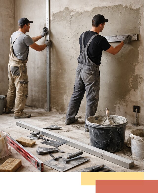 Профессиональная штукатурка стен под плитку в Иркутске