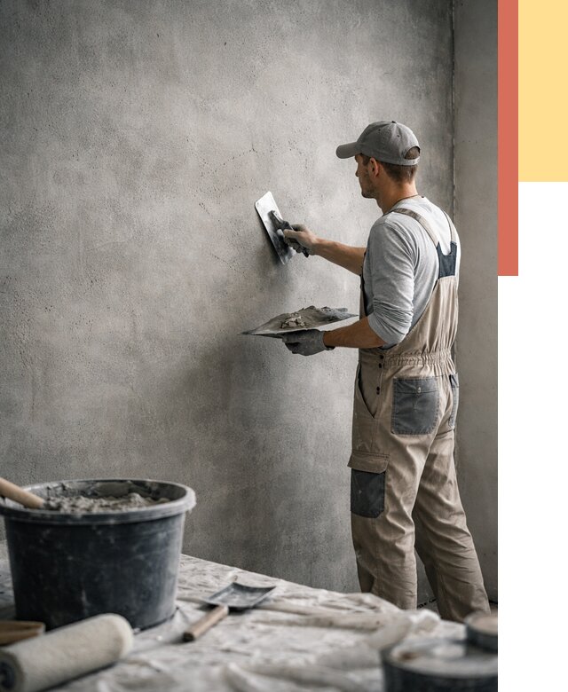 Декоративная штукатурка под бетон в Иркутске от 2605 руб./м² — нанесение под ключ | ОТДЕЛОЧНИК-Ркт