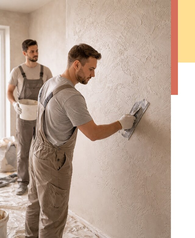 Фактурная штукатурка стен в Иркутске от 4376 руб./м² — заказать под ключ | ОТДЕЛОЧНИК-Ркт