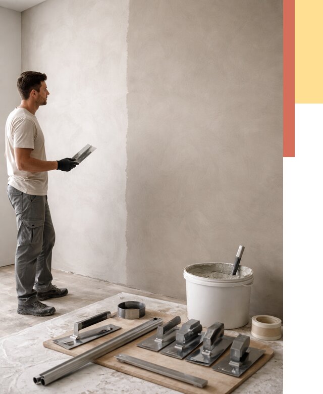 Нанесение микроцемента на стены в Иркутске от 3334 руб./м2 под ключ | ОТДЕЛОЧНИК-Ркт