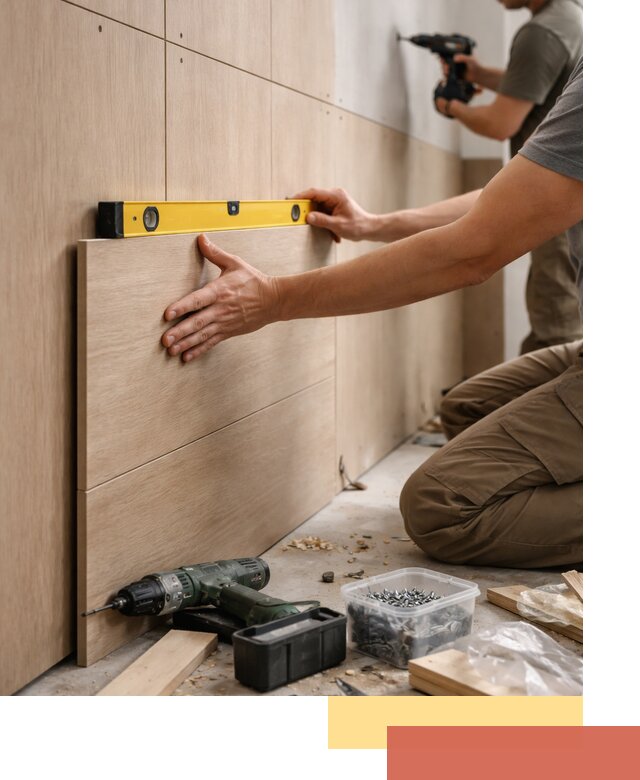 Профессиональный монтаж МДФ панелей на стены в Иркутске