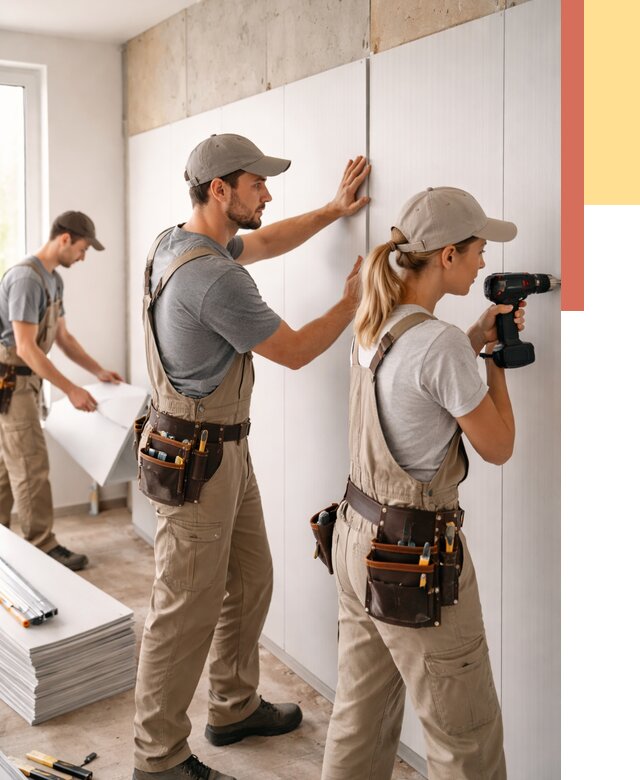 Монтаж ПВХ панелей на стены в Иркутске от 469 руб/м2 — быстро и недорого | ОТДЕЛОЧНИК-Ркт