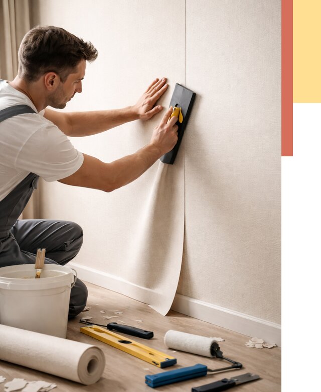 Поклейка виниловых обоев в Иркутске от 4689 руб. | Быстро и недорого — ОТДЕЛОЧНИК-Ркт