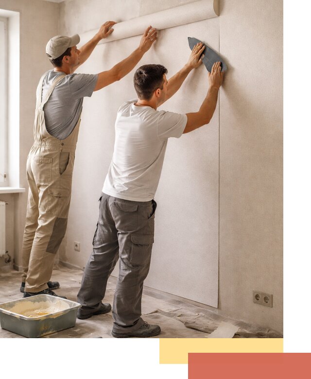 Поклейка виниловых обоев в Иркутске профессионально и качественно