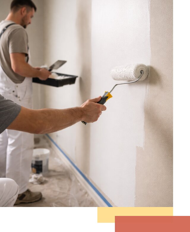 Покраска стен акриловой краской профессионально в Иркутске