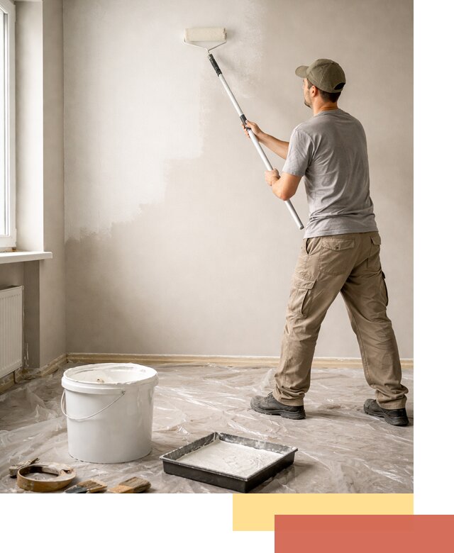 Покраска стен латексной краской в Иркутске качественно и быстро