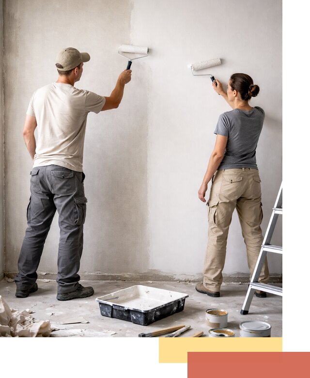 Окраска стен по стеклохолсту в Иркутске качественно и долговечно