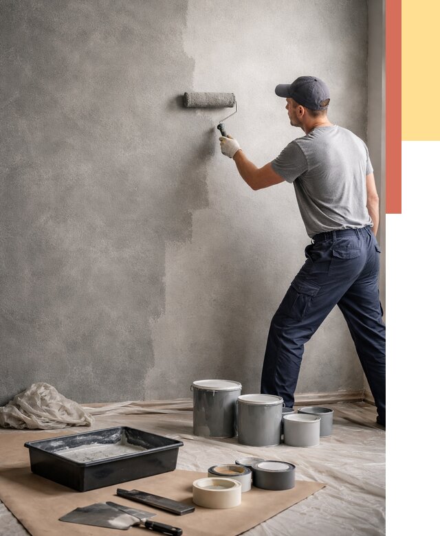 Покраска стен под бетон в Иркутске от 677 руб. за м2 — быстро и недорого | ОТДЕЛОЧНИК-Ркт