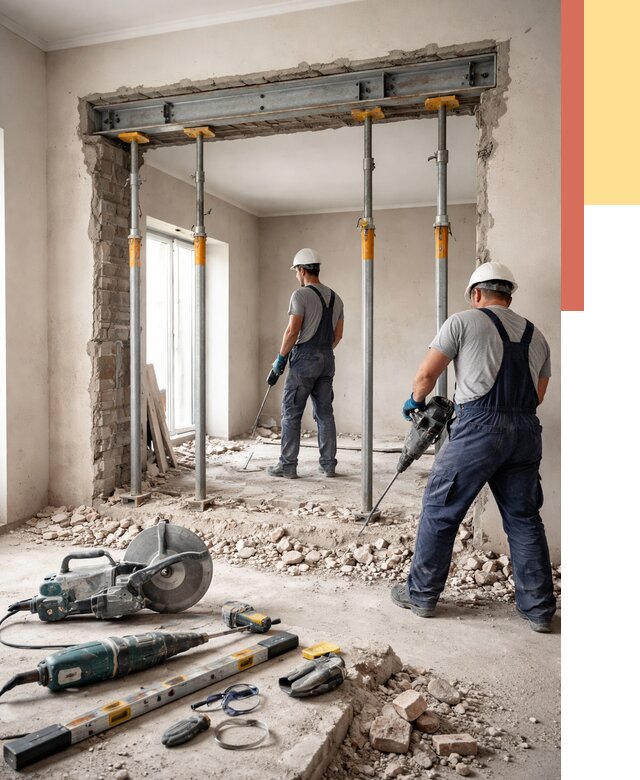 Прорезка проема в стене в Иркутске от 4689 руб. — быстро и недорого | ОТДЕЛОЧНИК-Ркт