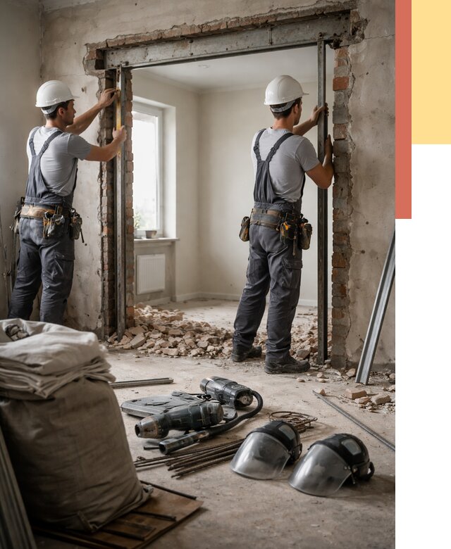 Расширение дверного проема в Иркутске от 13024 руб. под ключ | ОТДЕЛОЧНИК-Ркт