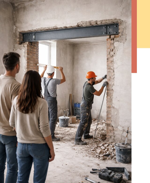 Усиление проема в стене в Иркутске от 9898 руб. — усиление дверного проема металлоконструкцией | ОТДЕЛОЧНИК-Ркт