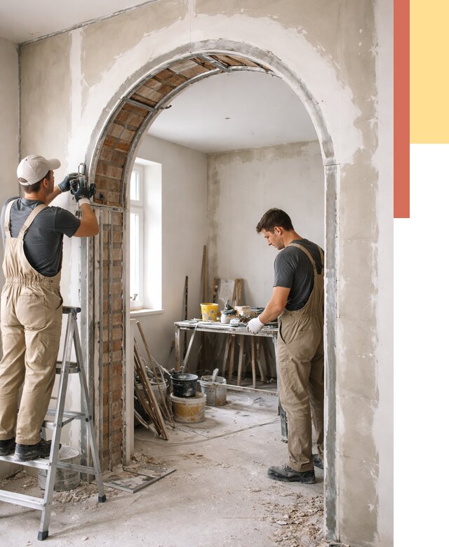 Устройство арочного проема в Иркутске от 9898 руб. под ключ — быстро и недорого | ОТДЕЛОЧНИК-Ркт