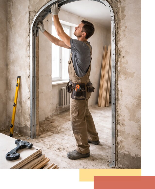 Устройство арочного проема в Иркутске под ключ