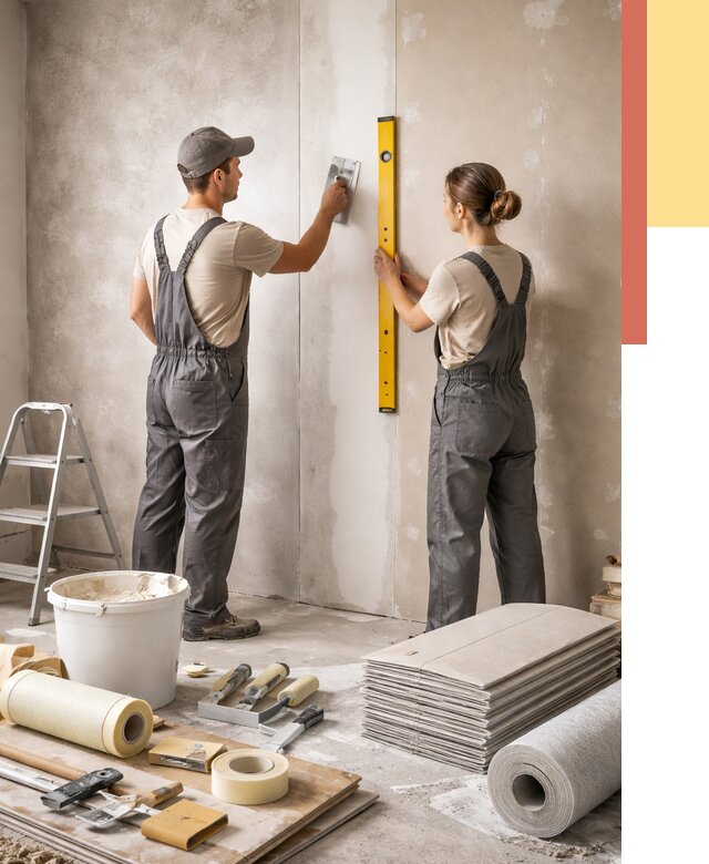 Отделка стен в Иркутске от 1563 руб/м² — недорого, быстро, под ключ | ОТДЕЛОЧНИК-Ркт