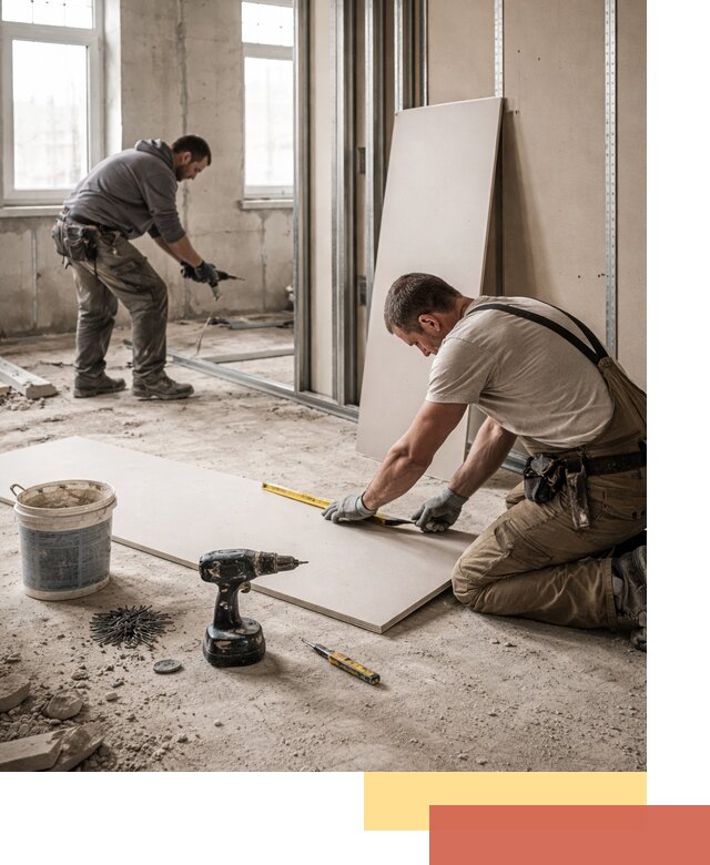 Кладка перегородок из ПГП под ключ в Иркутске