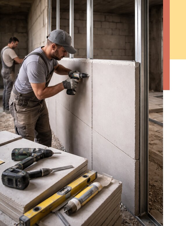 Кладка влагостойких перегородок ПГП в Иркутске от 1250 руб. под ключ | ОТДЕЛОЧНИК-Ркт