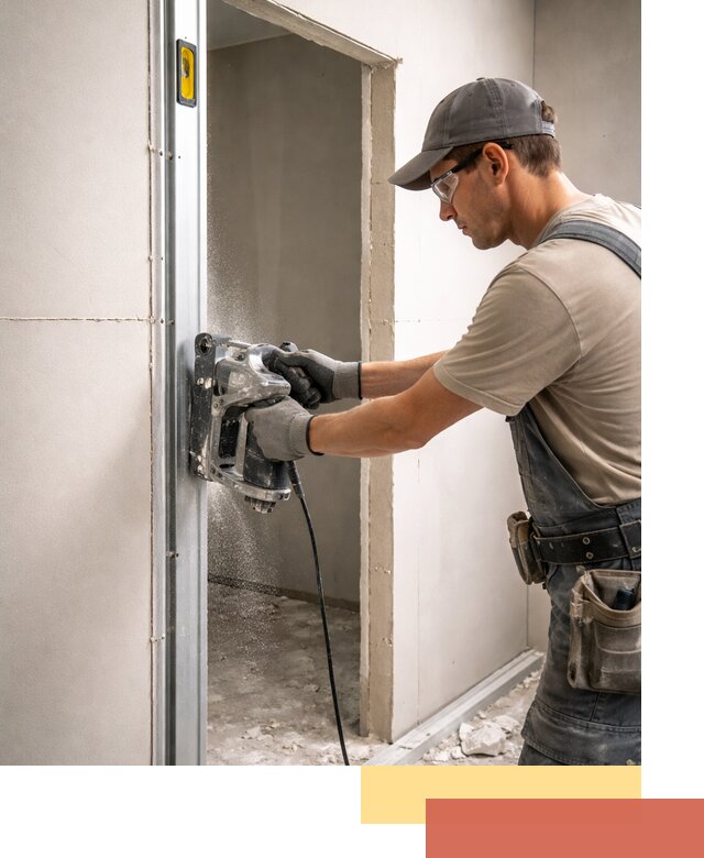 Устройство дверного проема в перегородке в Иркутске