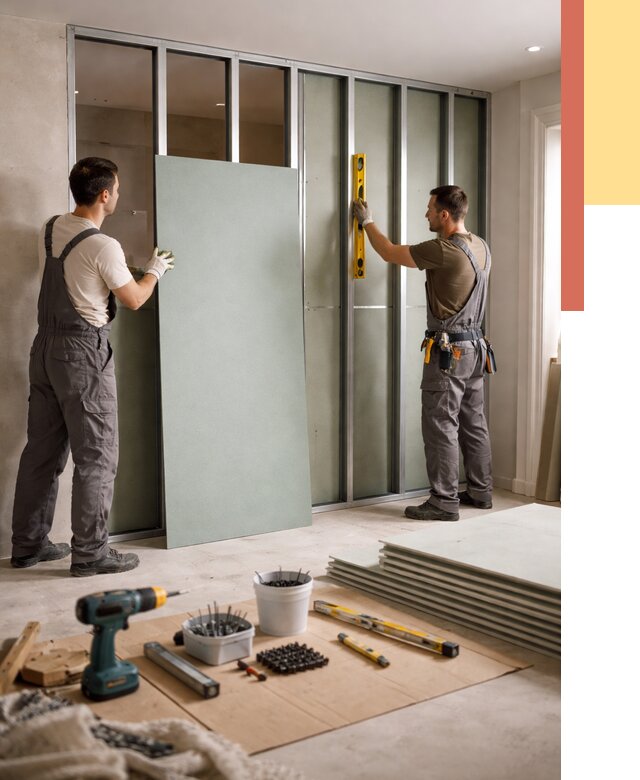 Перегородка из влагостойкого гипсокартона в Иркутске от 5001 руб. — монтаж под ключ | ОТДЕЛОЧНИК-Ркт