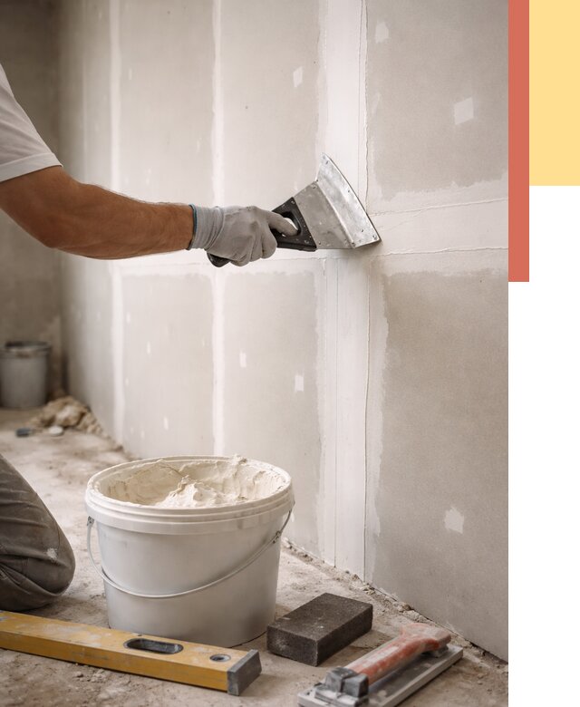 Шпаклевка перегородок из гипсокартона в Иркутске от 2605 руб. — услуги ОТДЕЛОЧНИК-Ркт