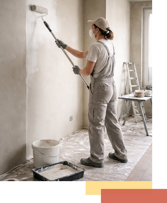 Покраска перегородок из гипсокартона в Иркутске качественно и недорого