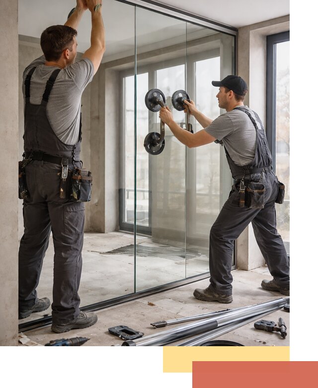 Цельностеклянные перегородки под ключ в Иркутске