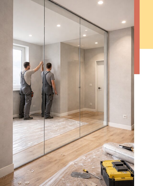 Безрамные стеклянные перегородки в Иркутске — монтаж от 9898 руб. | ОТДЕЛОЧНИК-Ркт