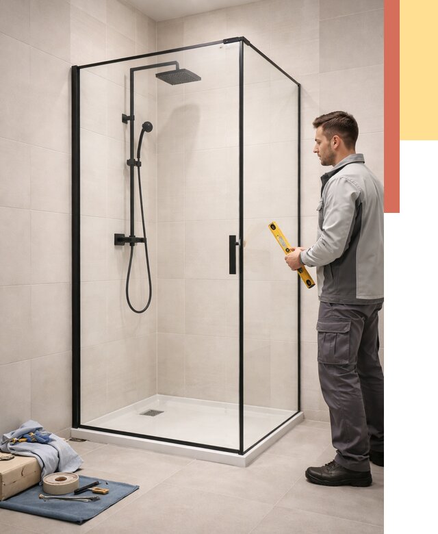 Стеклянные перегородки для душа в Иркутске от 13024 руб. | Монтаж под ключ — ОТДЕЛОЧНИК-Ркт