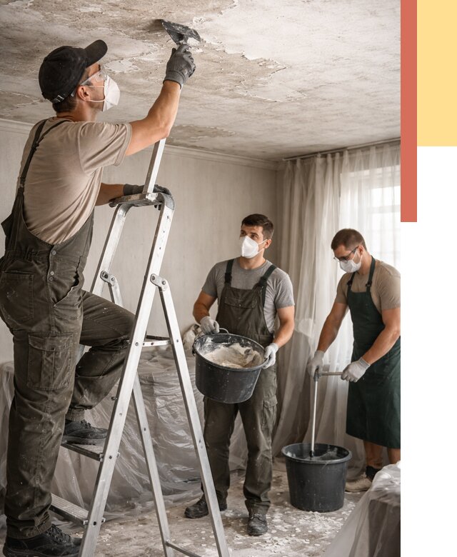 Удаление побелки с потолка в Иркутске от 2605 руб. быстро и недорого | ОТДЕЛОЧНИК-Ркт