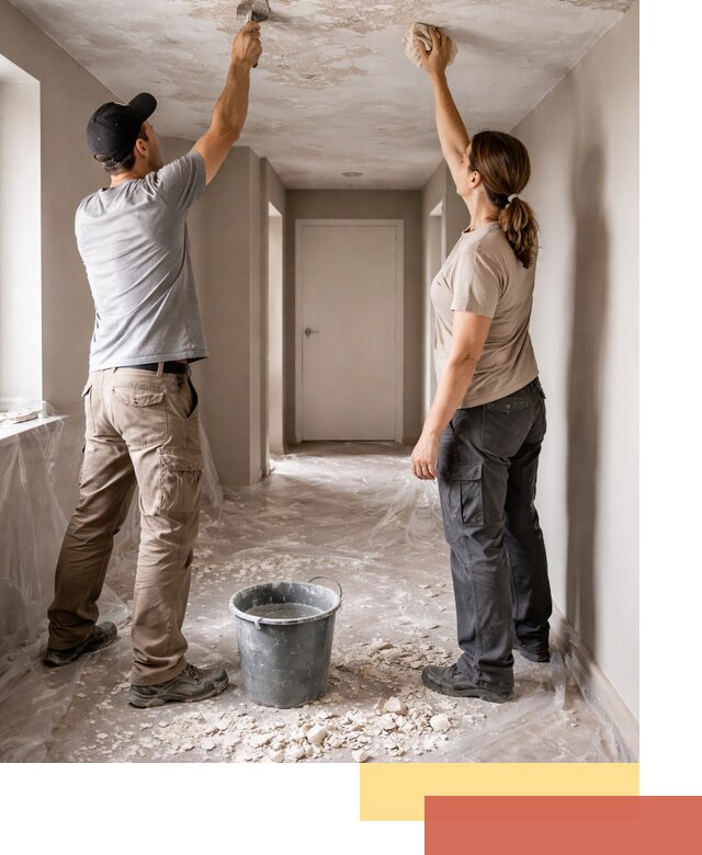 Удаление побелки с потолка в Иркутске — быстро и аккуратно