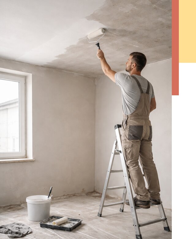 Грунтовка потолка в Иркутске от 2605 руб. — быстро и недорого | ОТДЕЛОЧНИК-Ркт