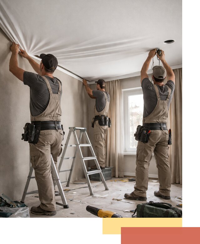 Монтаж матового натяжного потолка в Иркутске качественно и быстро