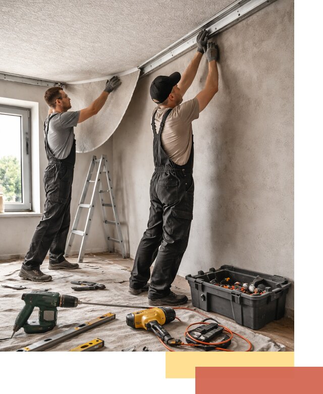 Монтаж фактурного натяжного потолка в Иркутске качественно и быстро