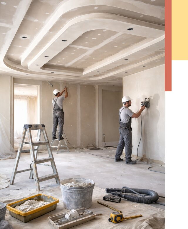 Многоуровневый потолок из гипсокартона в Иркутске от 781 руб. под ключ | ОТДЕЛОЧНИК-Ркт