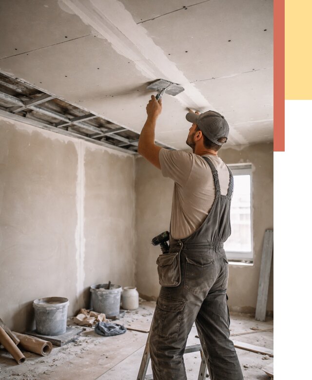 Ремонт потолка из гипсокартона в Иркутске от 677 руб./м² — быстро и недорого | ОТДЕЛОЧНИК-Ркт