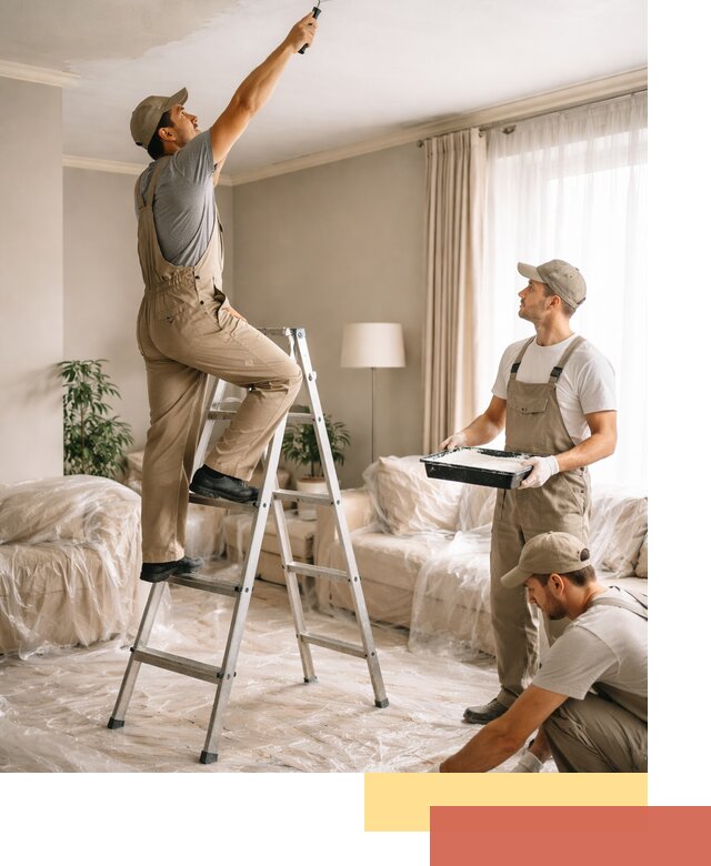 Покраска потолков акриловой краской в Иркутске качественно и быстро