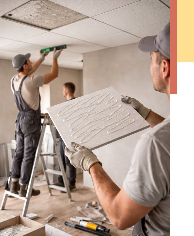 Монтаж потолочной плитки в Иркутске от 4689 руб. — быстро и недорого | ОТДЕЛОЧНИК-Ркт