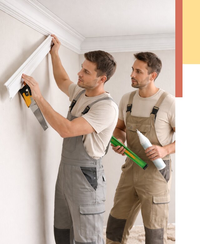 Монтаж потолочного плинтуса в Иркутске от 2396 руб. — быстро и недорого | ОТДЕЛОЧНИК-Ркт