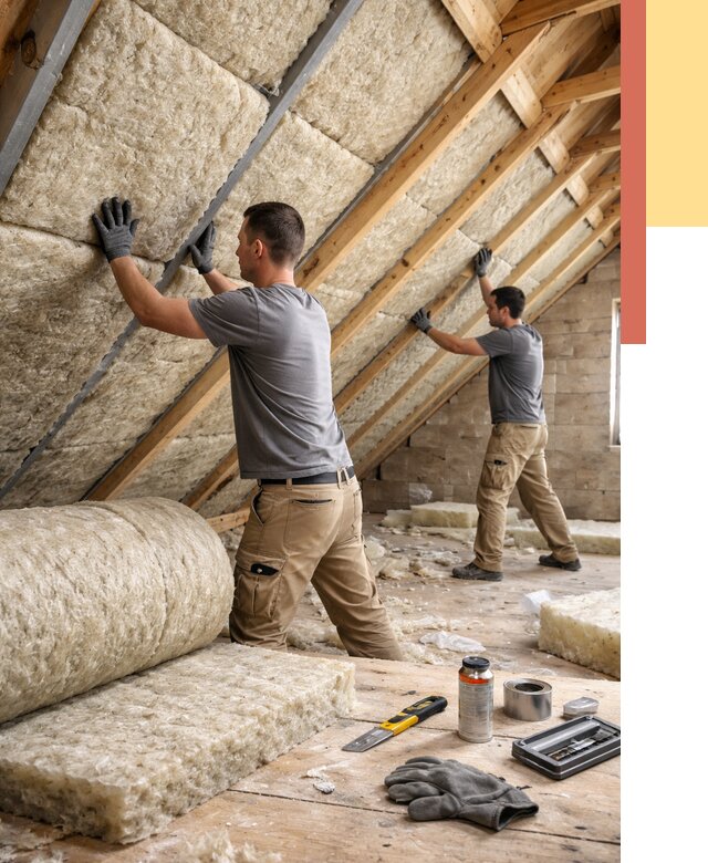 Утепление потолка минватой в Иркутске от 1511 руб. — быстро и недорого | ОТДЕЛОЧНИК-Ркт